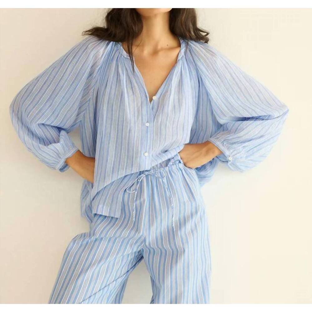 NEW DÔEN soft cotton top in salerno stripe